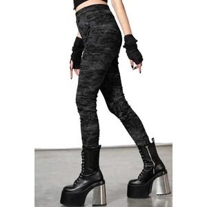 Killstar TightRope Leggings Distressed Goth